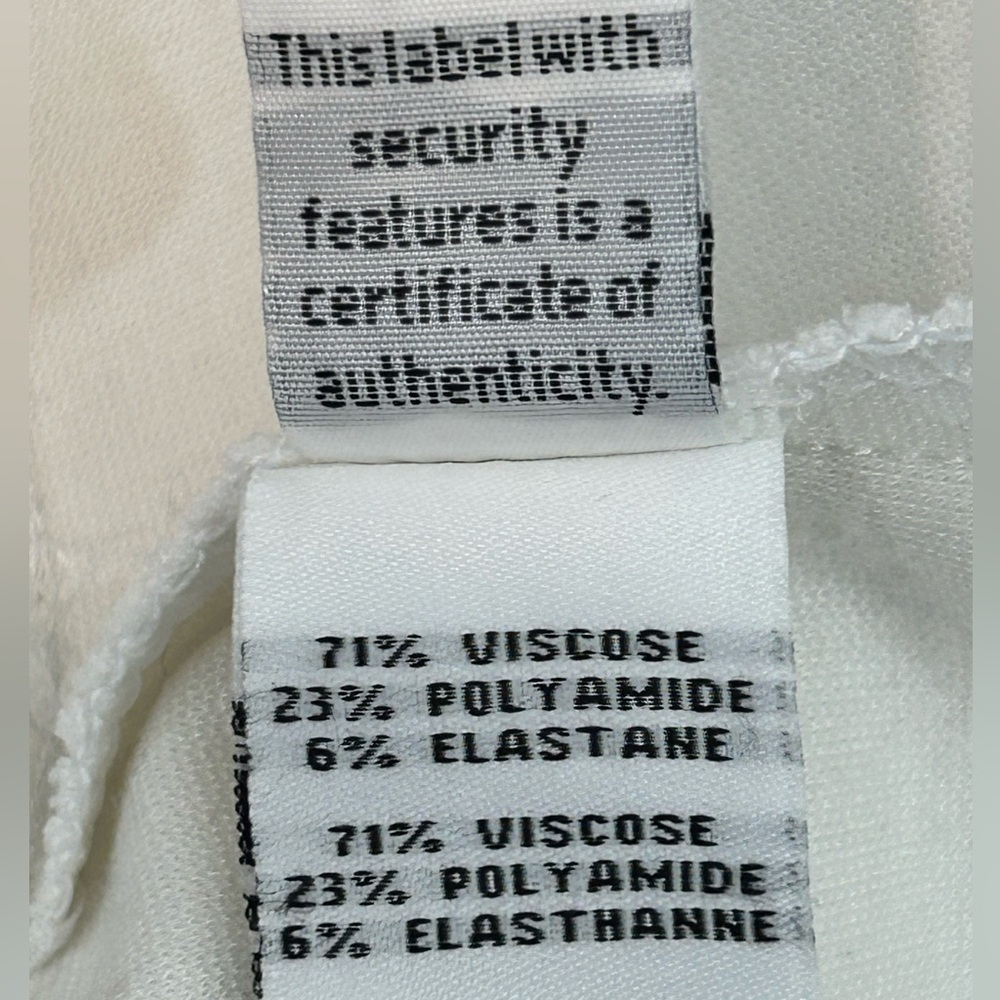 Diane von Furstenberg Carpreena Mini A-Line, White Dress with Pockets, Size 10 - Picture 8 of 10